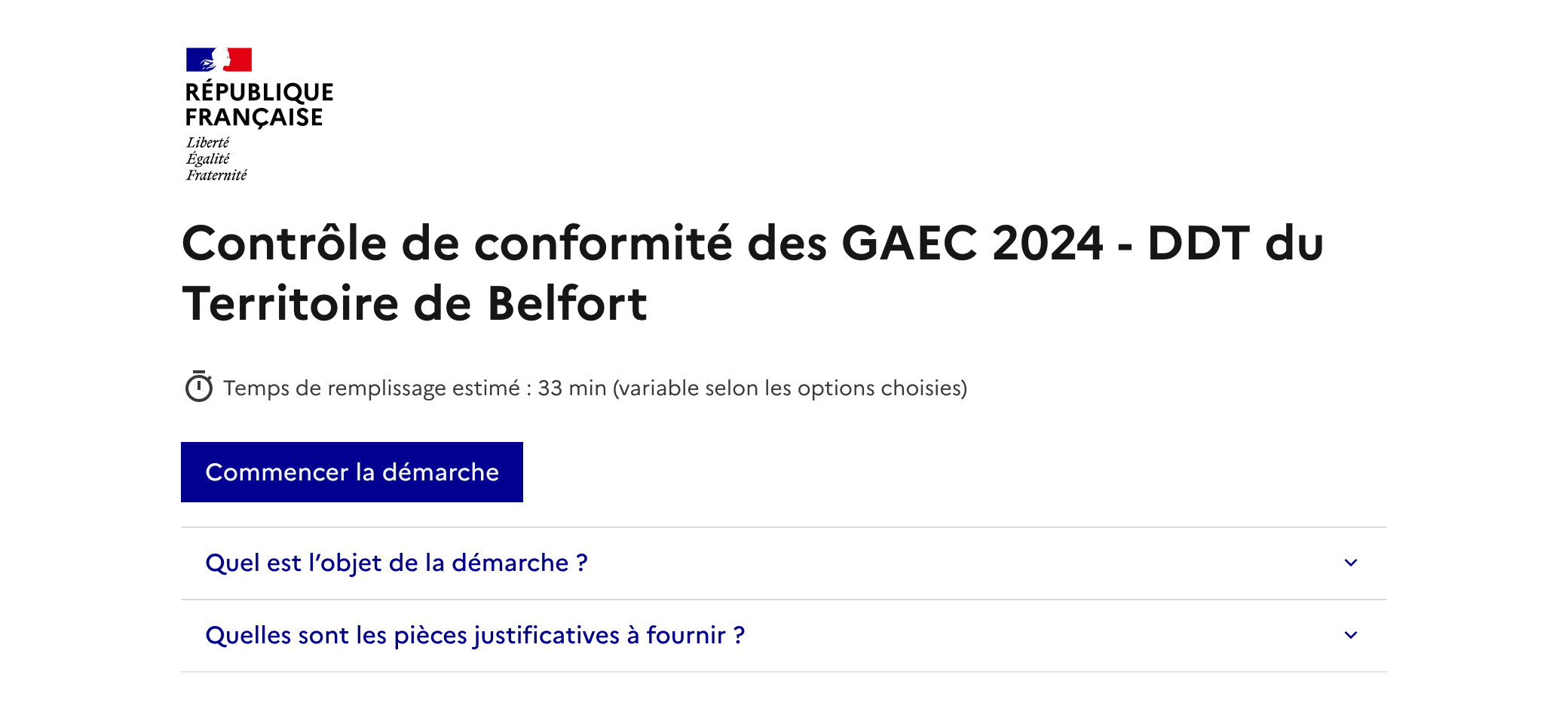 Page d accueil d une demarche sur demarche.numerique.gouv.fr